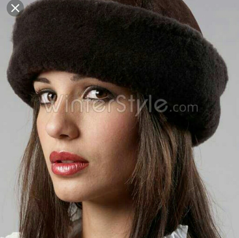Classic Brown Faux Fur Pillbox Hat -
